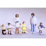 FIGURES-PAINTED 1:48 FAMILY 6PC