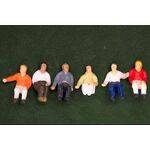 FIGURES-PAINTED 1:48 SITTING 6PC
