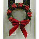 WREATH 2" dia.WITH RED BOW