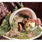 House shown in a teacup scene