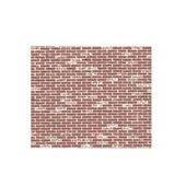 PAPER-DARK RED BRICK 1:100-HO 2PC-PSP-98