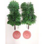 TREE-PREMADE 9'' FORST.GREEN 2PC
