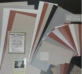 PATT SHEETS ASSORT. 6.75X12" 1:100 HO gauge 10PC