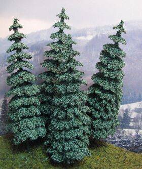 TREE BLUE SPRUCE 5.75'' tall  4PC TSDF-15BS