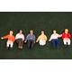 FIGURES-PAINTED 1:100 SITTING 9PC
