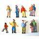 FIGURES PAINTED PEOPLE 10pc HO SCALE PEP-HO